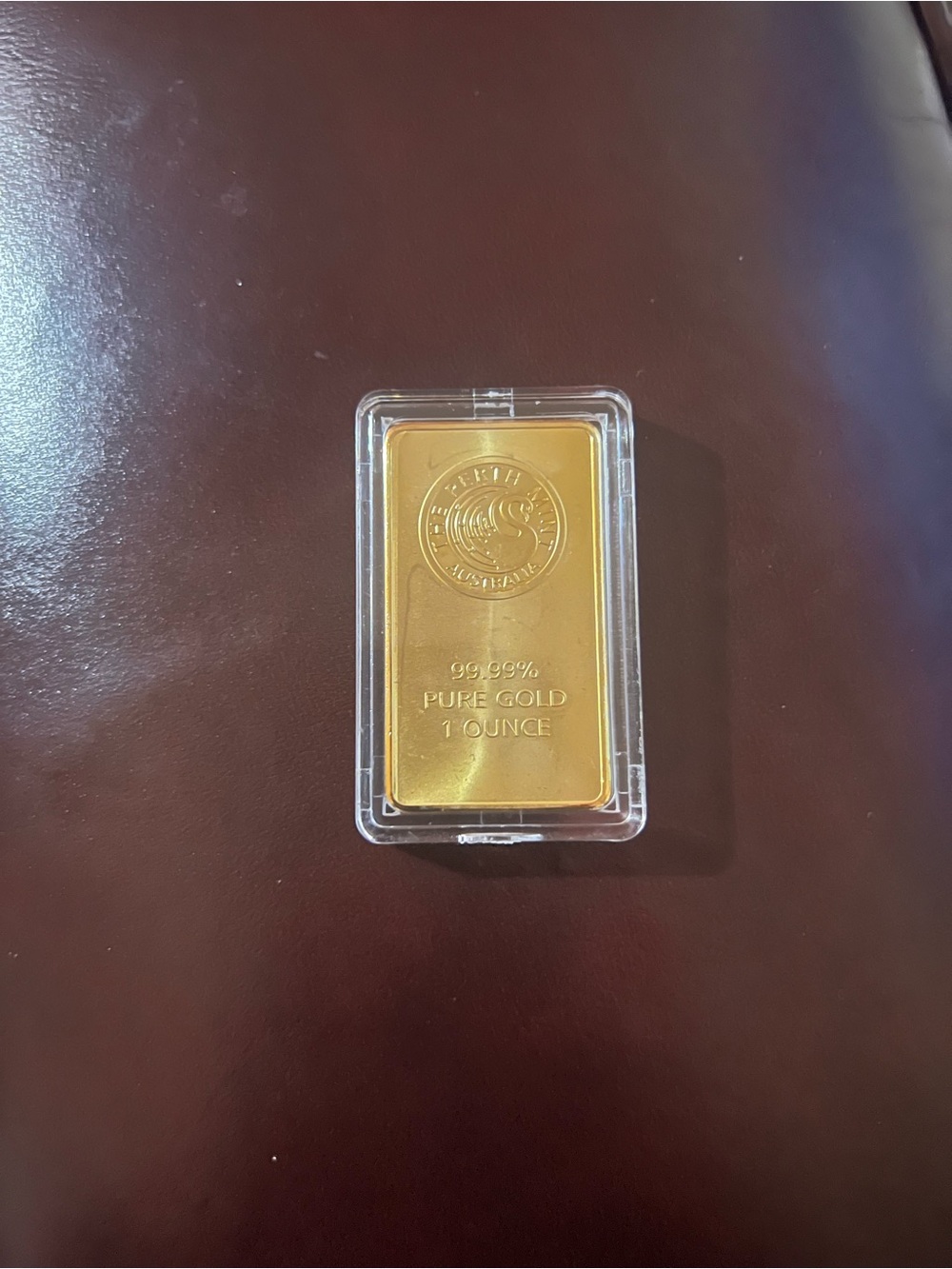 1 oz Pure Gold Bar in Gold- Perth mint